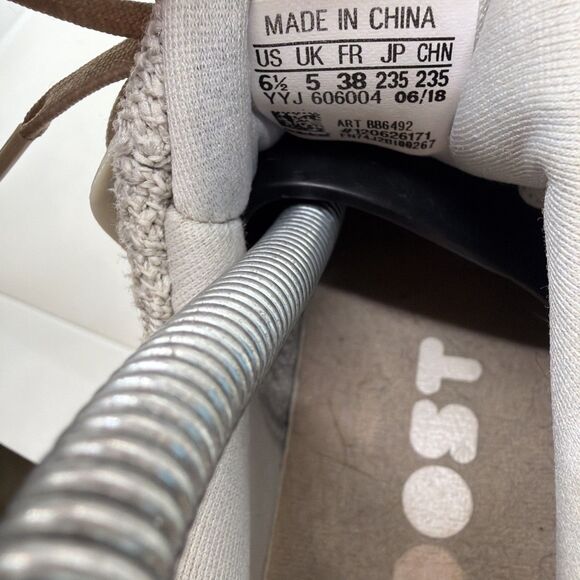 Adidas Continental Womens Sz 6.5 Beige Pink Ultra Boost Running Shoes BB6492 - Picture 7 of 12